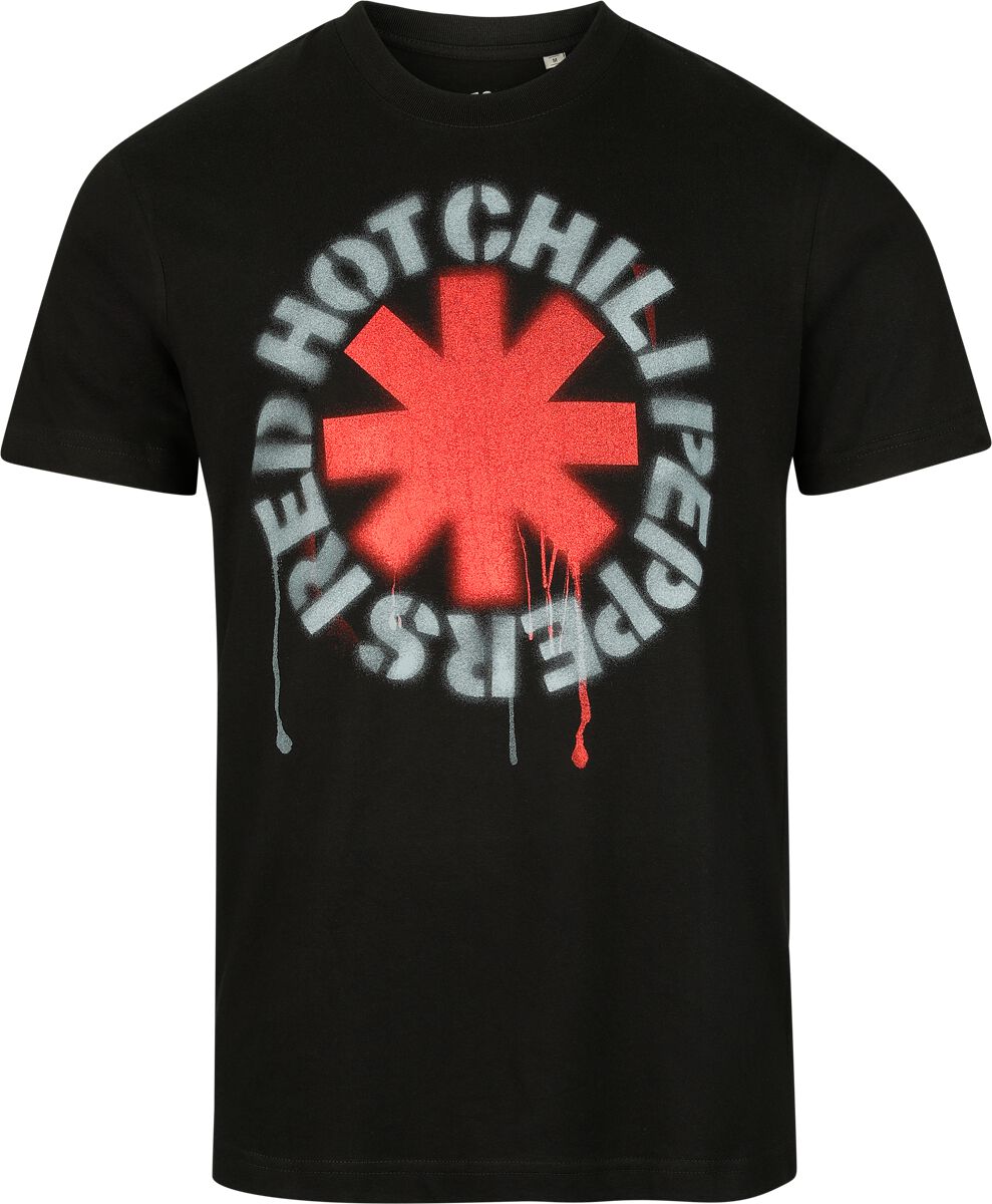 Red Hot Chili Peppers T-Shirt Stencil Asterix Heavyweight S to 5XL for Men black