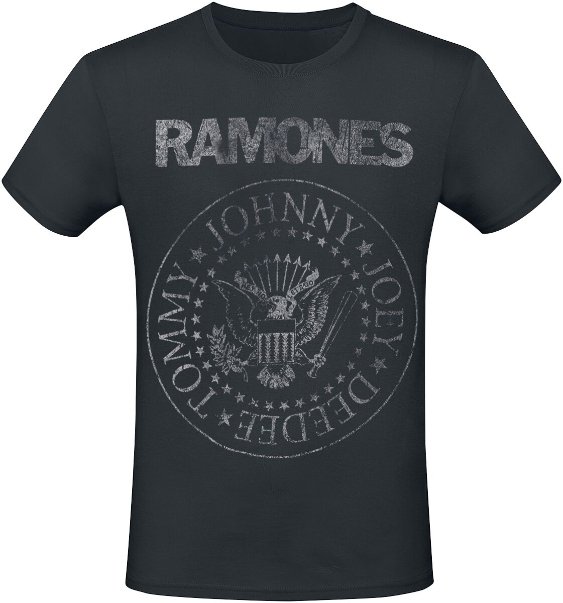 Ramones T-Shirt Hey Ho Let's Go Heavyweight S to 5XL for Men black
