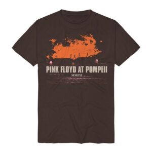 Pink Floyd T-Shirt Pompeii Album Cover Widescreen S to 3XL for Men brown