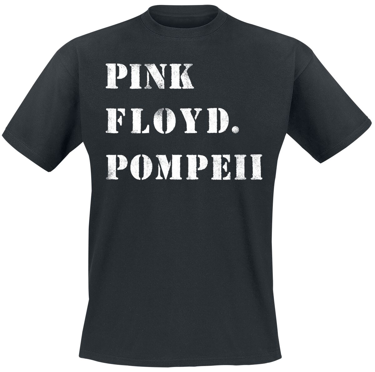 Pink Floyd T-Shirt Pompeii Stencil S to 3XL for Men black