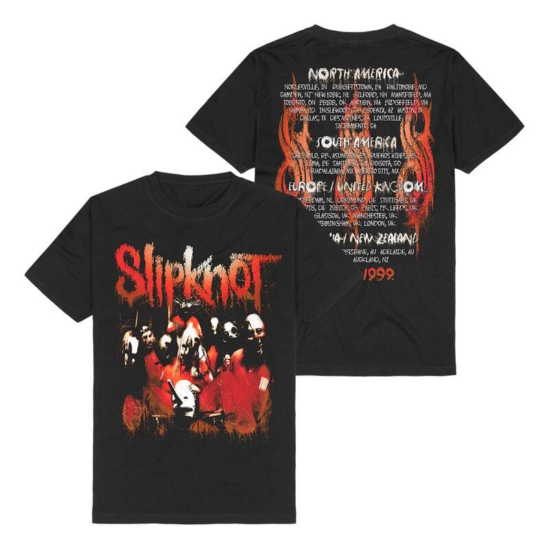 Slipknot T-Shirt 25th Anniversary Tour S to 5XL for Men black