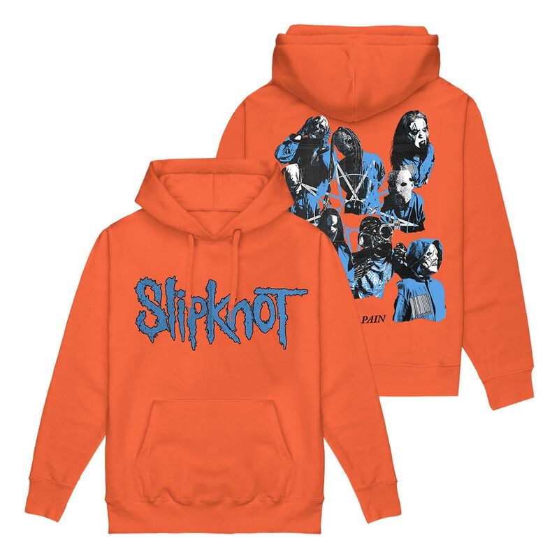 Slipknot Hoodie Here Comes The Pain S to 3XL for Men orange
