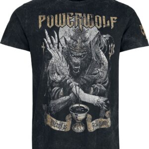 Powerwolf T-Shirt Wolf vs Angel S to 4XL for Men dark grey