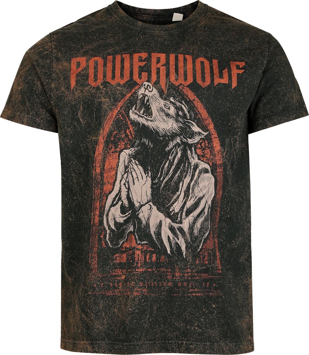 Powerwolf T-Shirt Lupus dei S to 4XL for Men rust