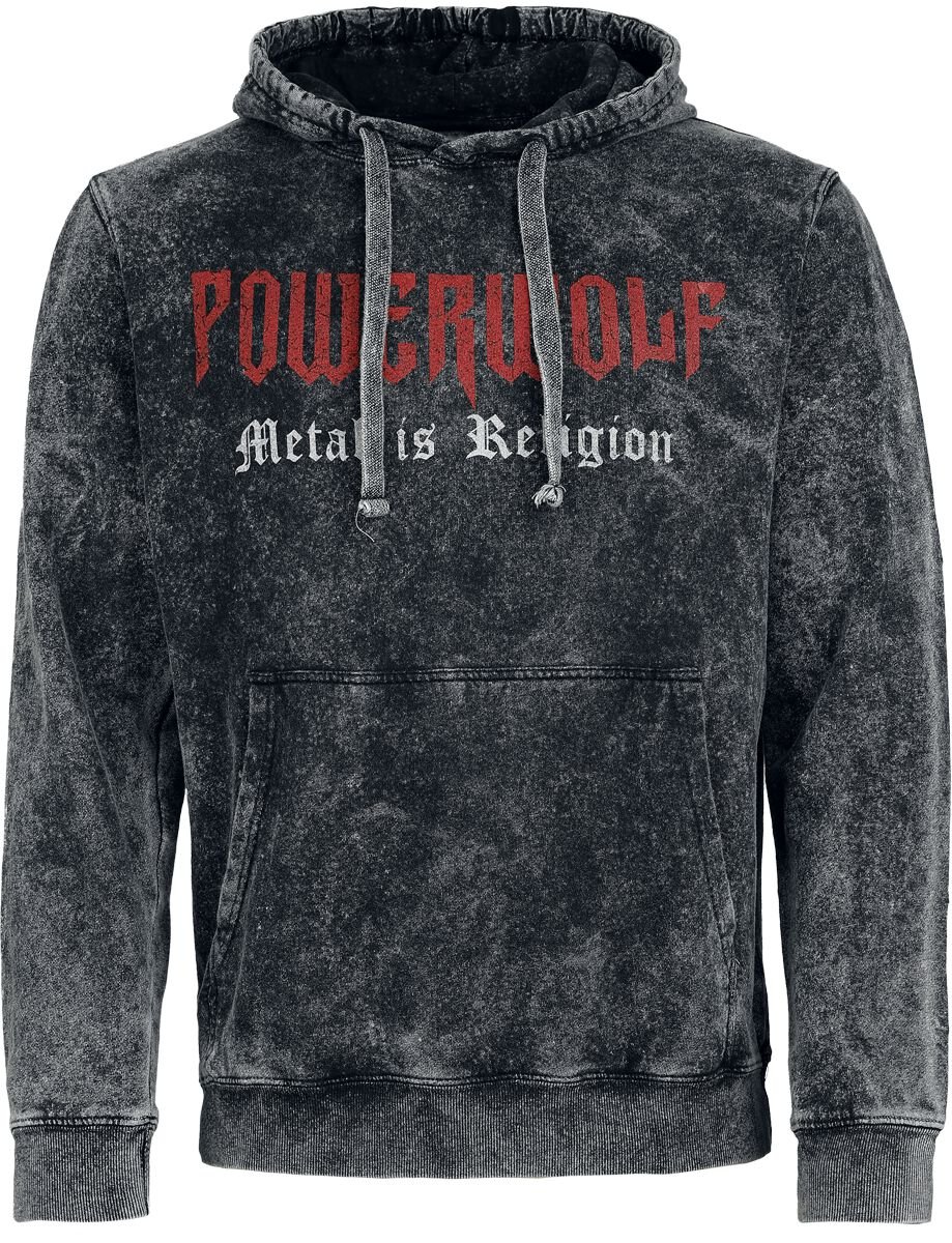 Powerwolf Hoodie Chaos S to XXL for Men dark grey
