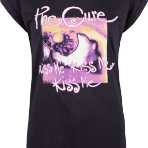 The Cure T-Shirt Kiss Me Crystals S to XXL for Women navy