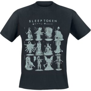 Sleep Token T-Shirt Grid 2 S to 5XL for Men black