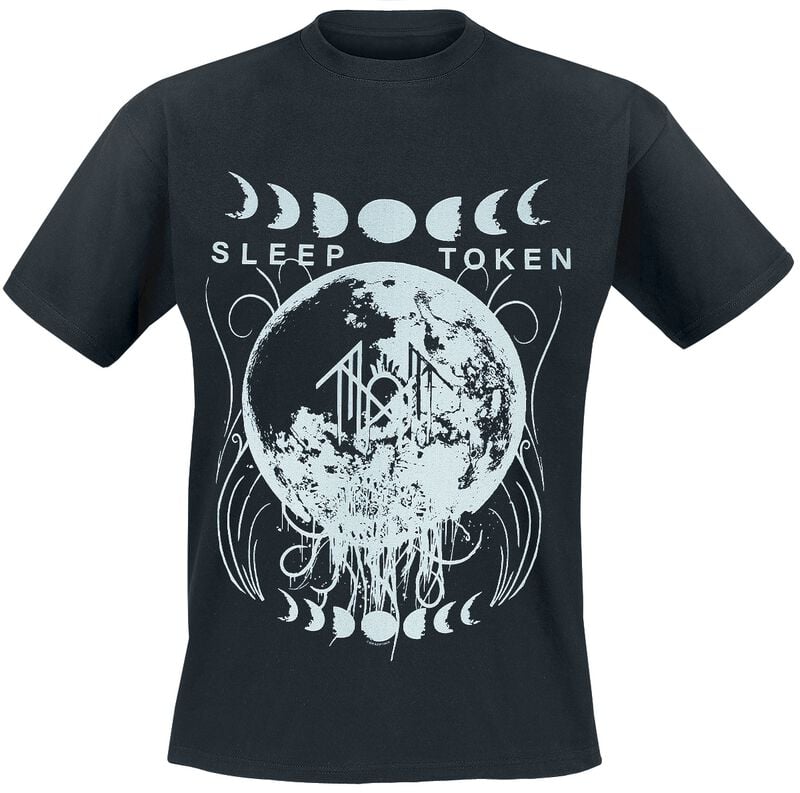Sleep Token T-Shirt Moons S to 4XL for Men black