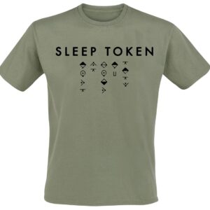 Sleep Token T-Shirt Alphabet 2 S to 5XL for Men green