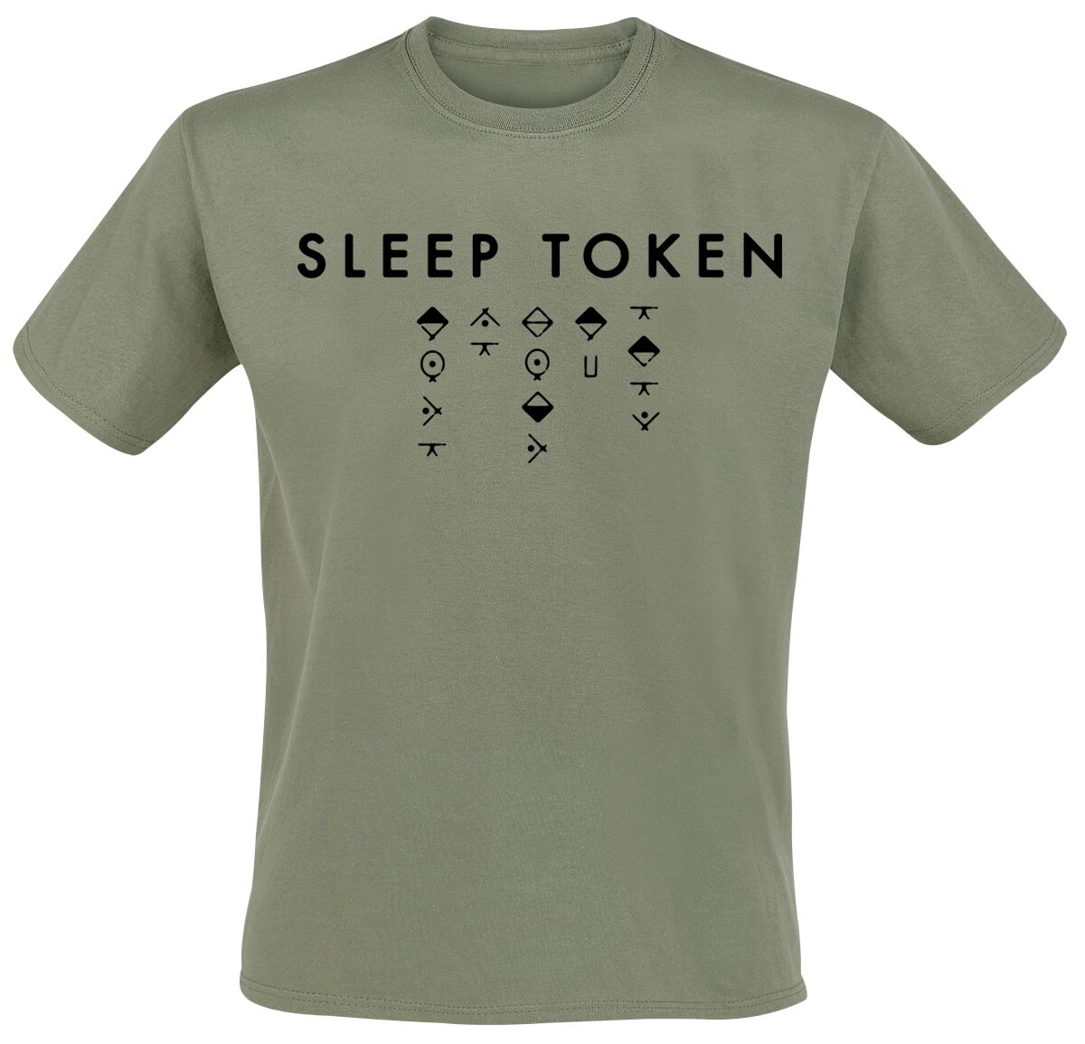 Sleep Token T-Shirt Alphabet 2 S to 5XL for Men green