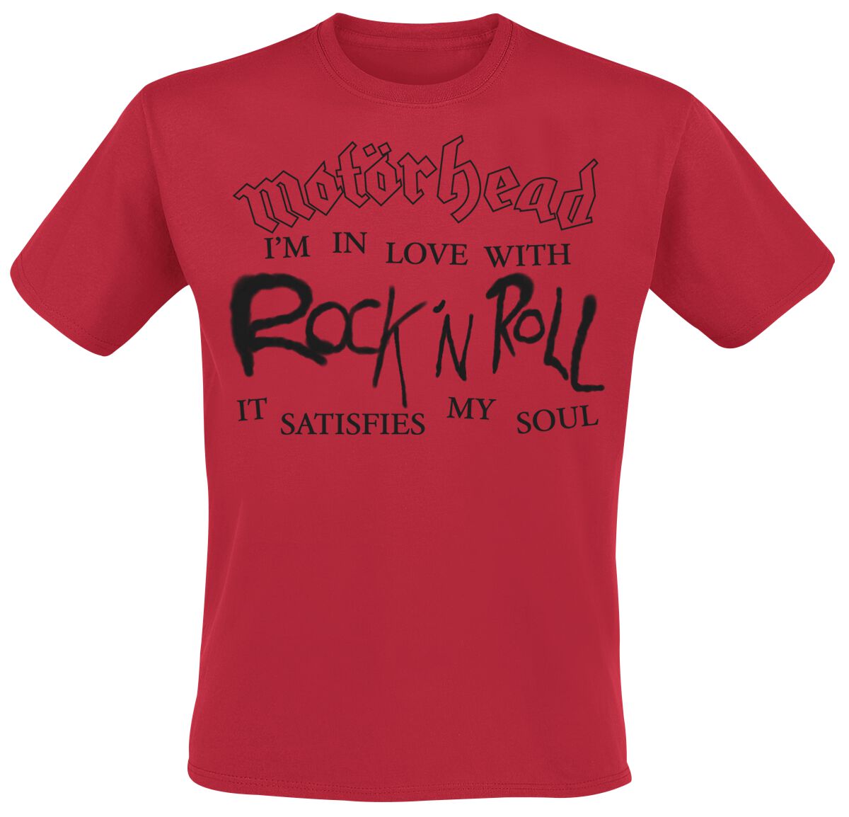 Motorhead T-Shirt 50 In Love With Rock N Roll S to 4XL for Men red