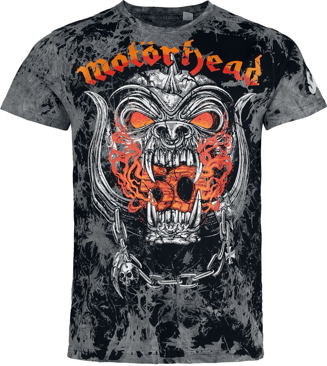 Motorhead T-Shirt Flames Bull S to 4XL for Men dark grey