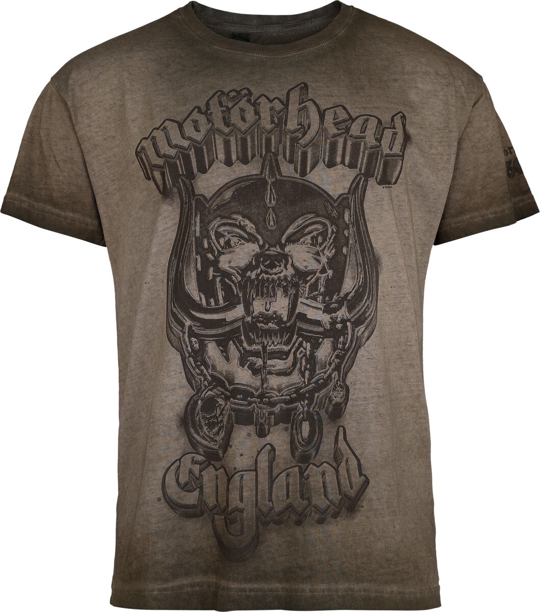 Motorhead T-Shirt England S to 4XL for Men brown