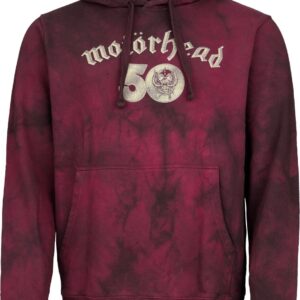 Motorhead Hoodie Core 50th S to XXL for Men red