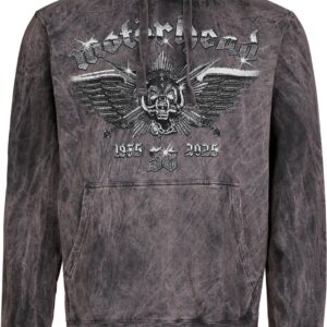 Motorhead Hoodie Wings Badge S to XXL for Men grey