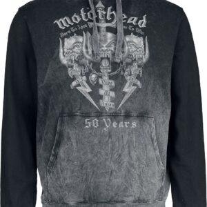 Motorhead Hoodie Core 50th S to XXL for Men grey
