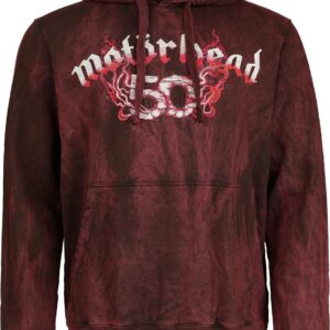 Motorhead Hoodie Warpig Flames S to XXL for Men dark red