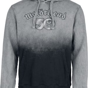 Motorhead Hoodie 50 Years S to XXL for Men grey