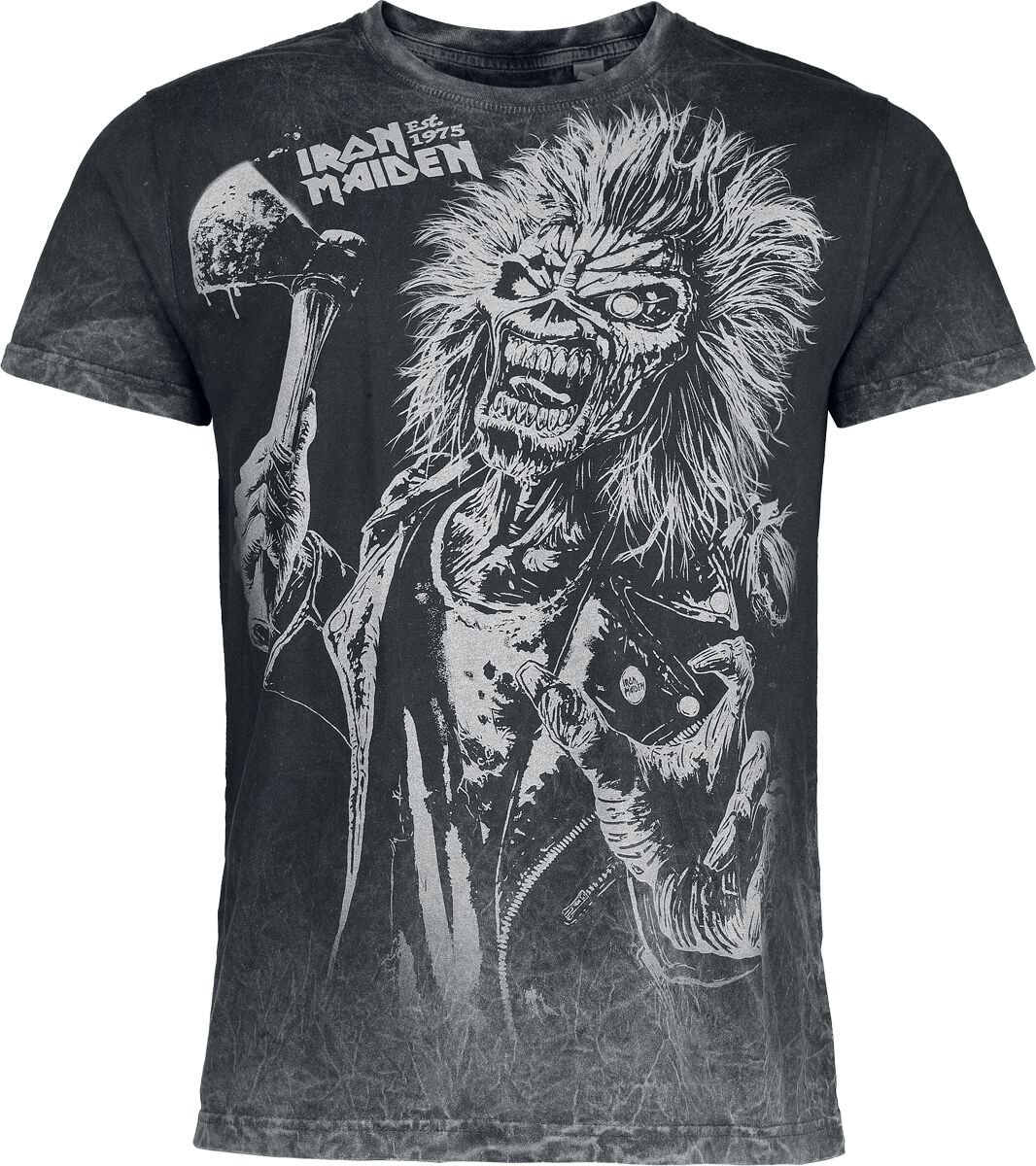 Iron Maiden T-Shirt Eddie S to 4XL for Men grey
