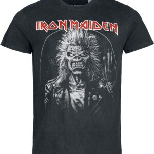 Iron Maiden T-Shirt Eddie Half Circle S to 4XL for Men anthracite