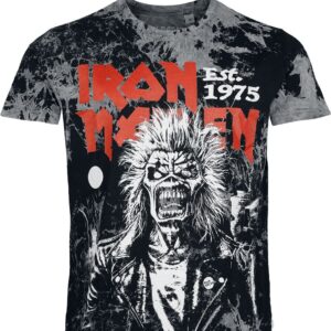 Iron Maiden T-Shirt Portrait Scream S to 4XL for Men anthracite