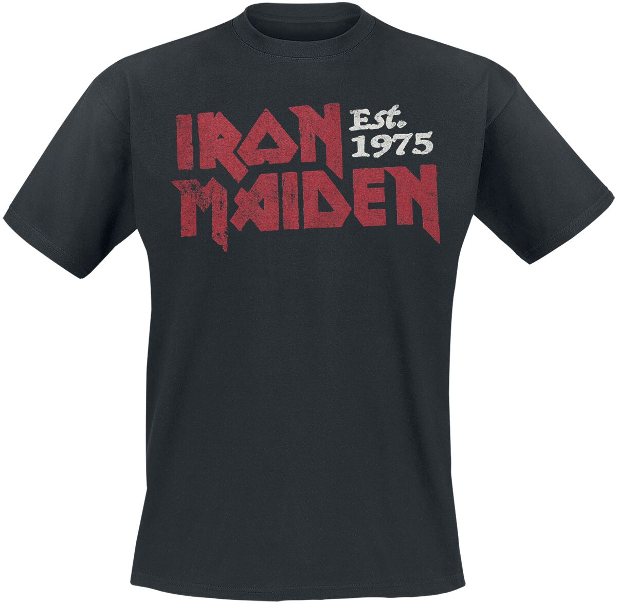 Iron Maiden T-Shirt Stamp Logo S to 4XL for Men black