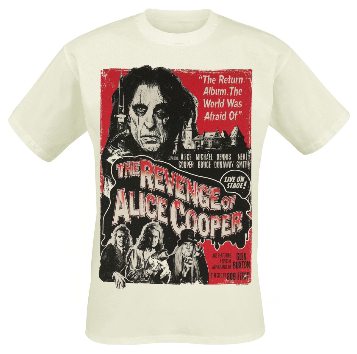 Alice Cooper T-Shirt 2 Color Revenge S to 3XL for Men natural