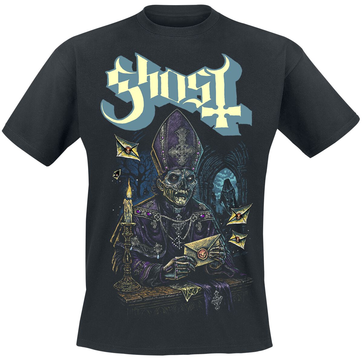 Ghost T-Shirt Missive S to 5XL for Men black
