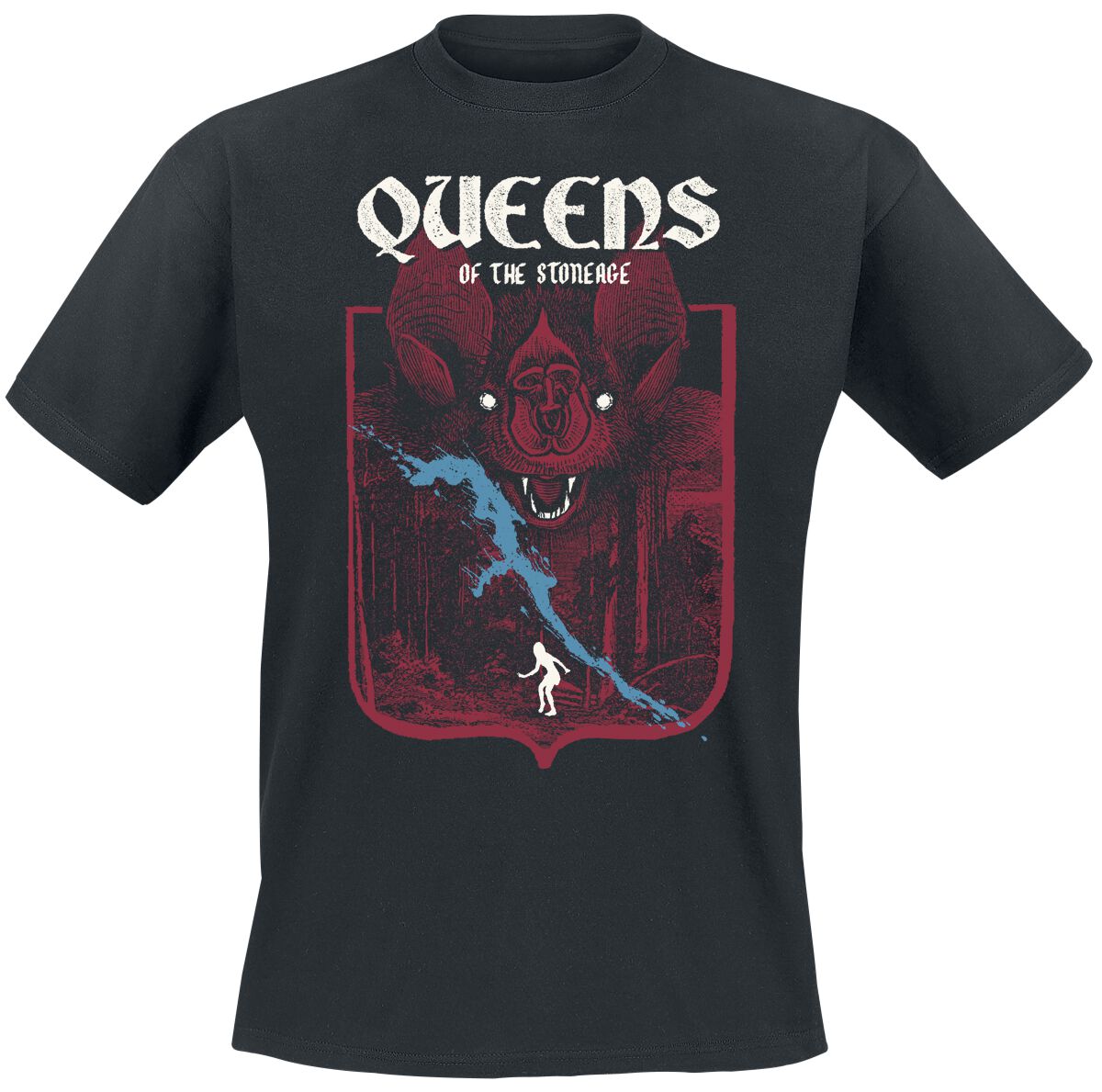 Queens Of The Stone Age T-Shirt Dark Forrest Bat S to 3XL for Men black