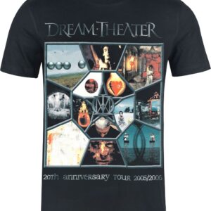 Dream Theater T-Shirt Anniversary Tour S to 3XL for Men black