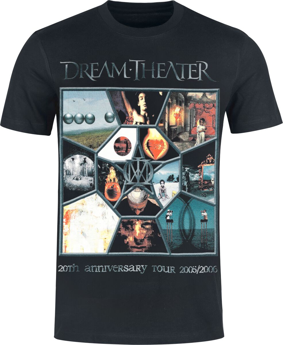 Dream Theater T-Shirt Anniversary Tour S to 3XL for Men black