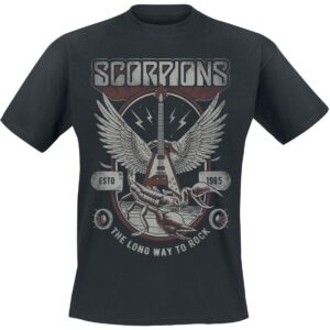 Scorpions T-Shirt Long Way To Rock S to 3XL for Men black