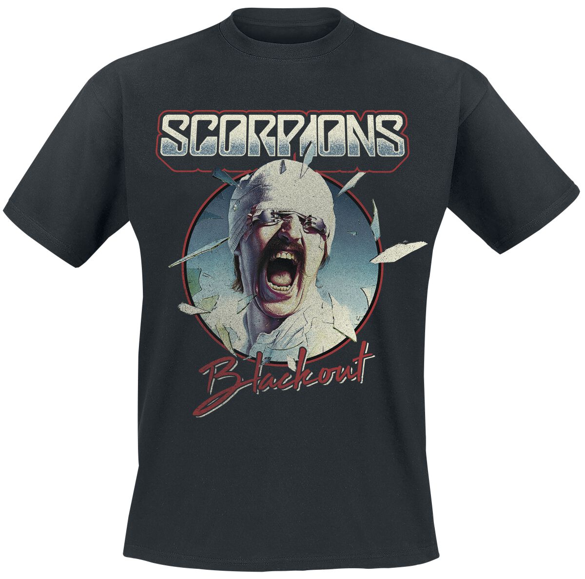 Scorpions T-Shirt Blackout Tour 1982 S to 3XL for Men black