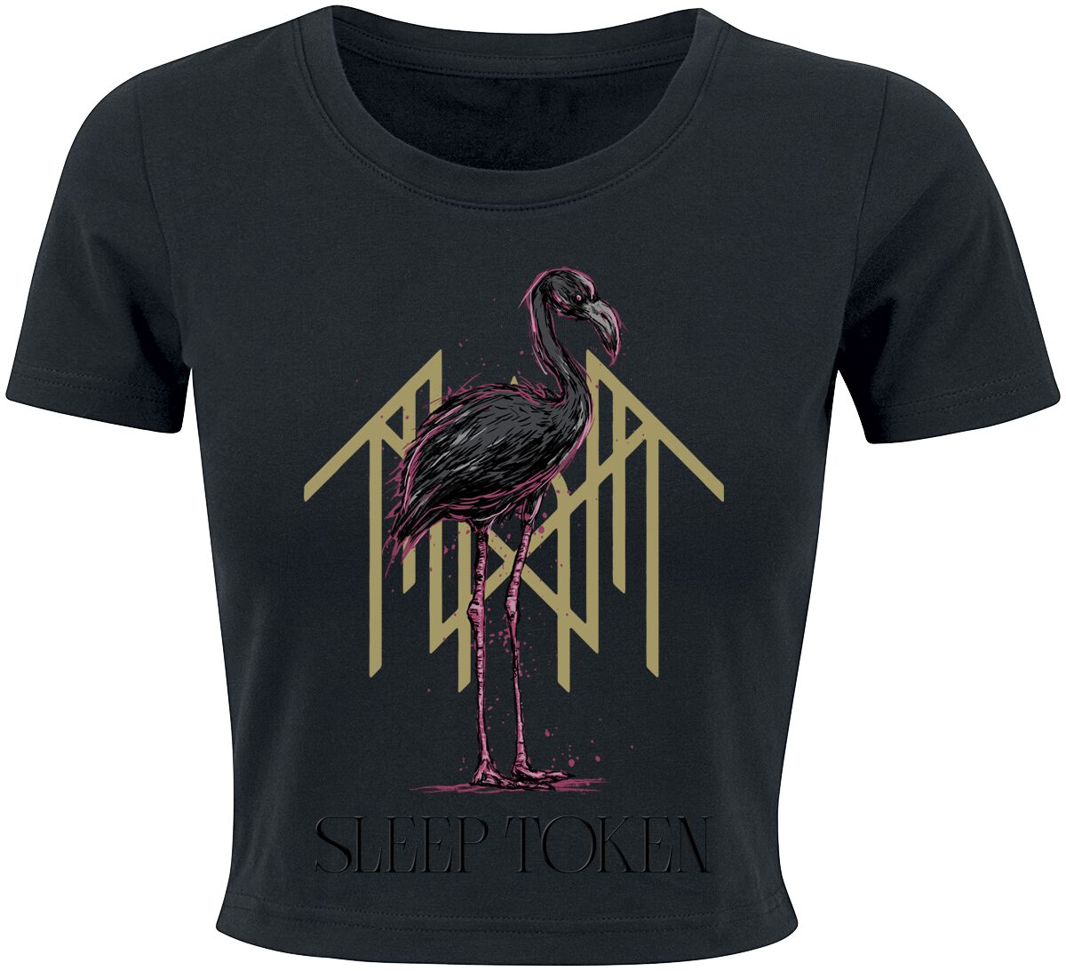 Sleep Token T-Shirt Flamingo M to 3XL for Women black