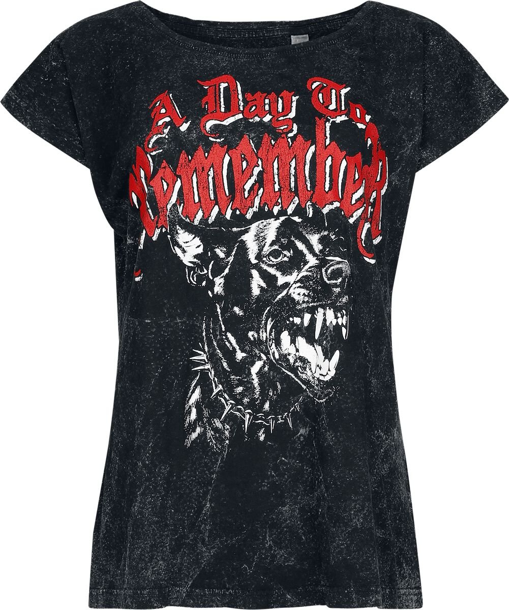 A Day To Remember T-Shirt Hound S to XXL for Women anthracite