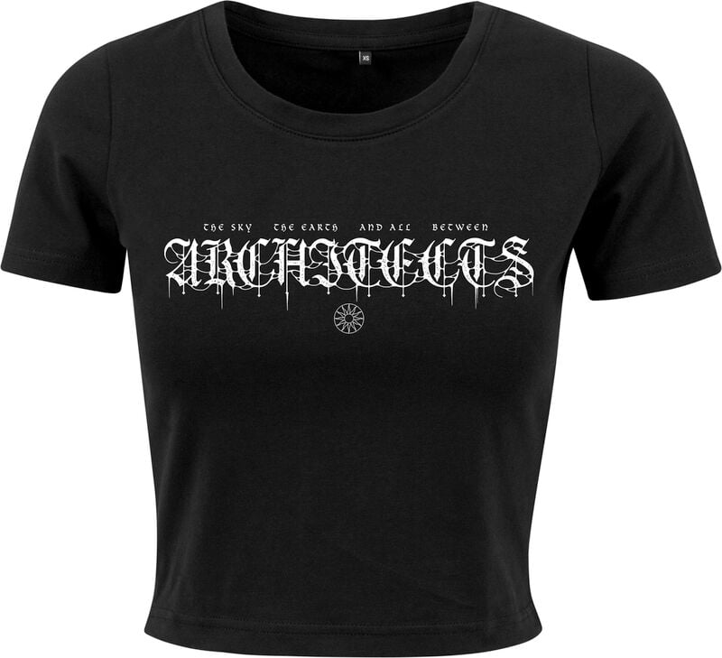 Architects T-Shirt White Logo S to XXL for Women black