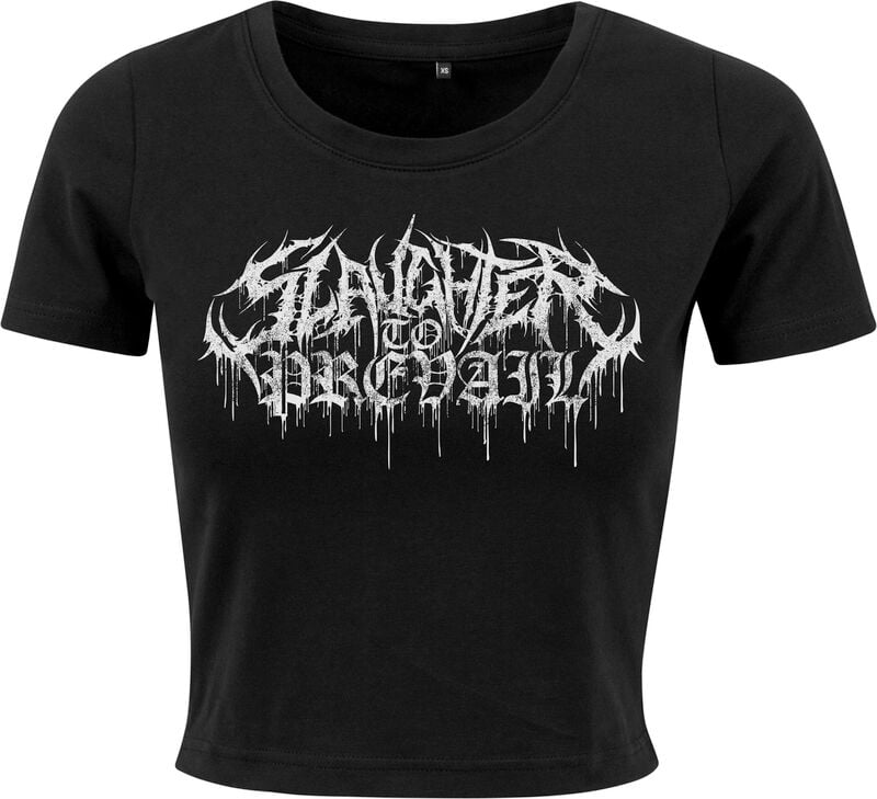 Slaughter To Prevail T-Shirt White Logo S to XXL for Women black