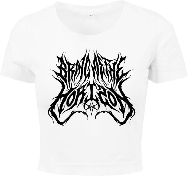 Bring Me The Horizon T-Shirt Black Logo L to XXL for Women white