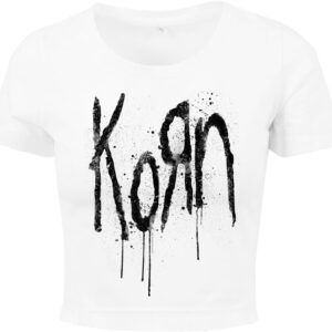 Korn T-Shirt Black Logo S to XXL for Women white