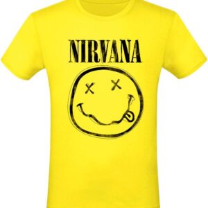 Nirvana T-Shirt Flower Sniffing S to 3XL for Men yellow