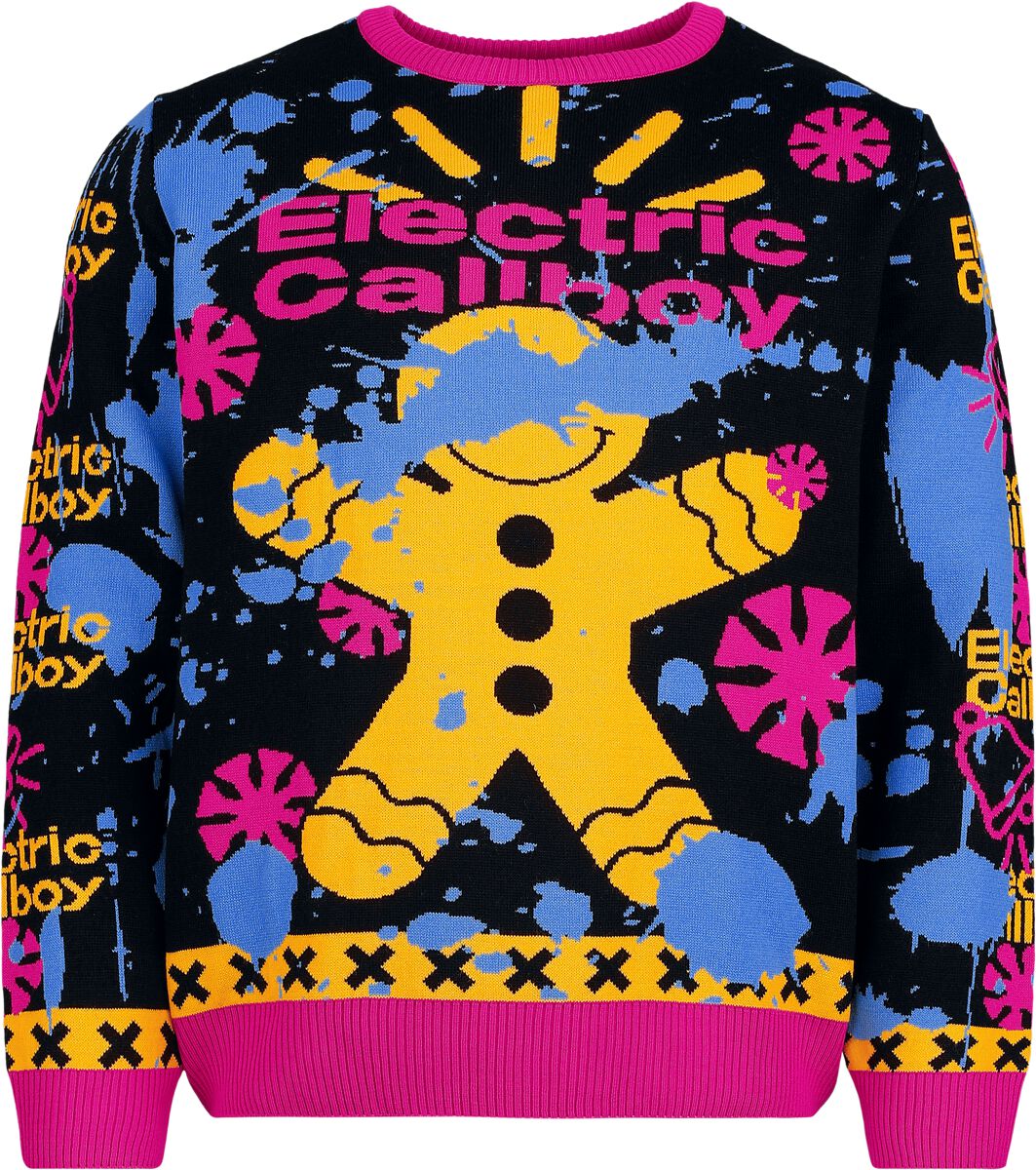 Electric Callboy Christmas jumper Holiday Sweater 2025 S to 5XL for Men multicolour