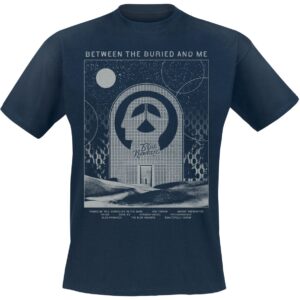 Between The Buried And Me T-Shirt TBN Tracklist S to XXL for Men navy