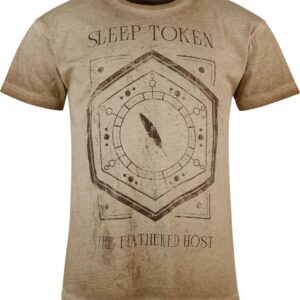 Sleep Token T-Shirt Feathered Host S to 4XL for Men beige