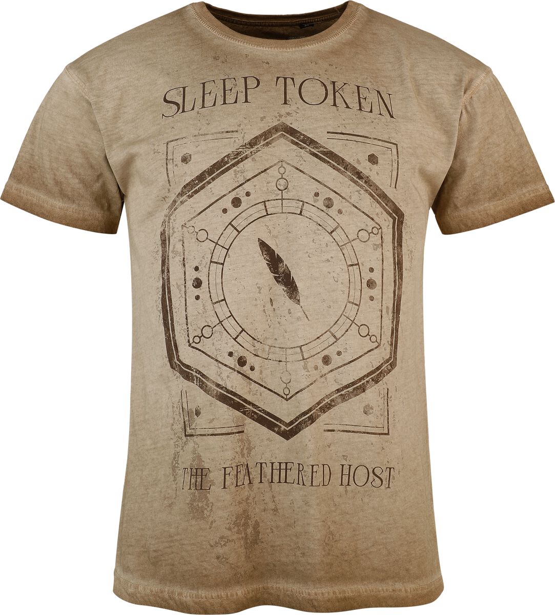 Sleep Token T-Shirt Feathered Host S to 4XL for Men beige
