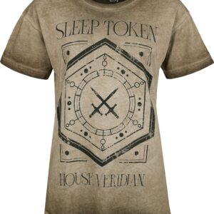 Sleep Token T-Shirt House Veridian S to 4XL for Women beige
