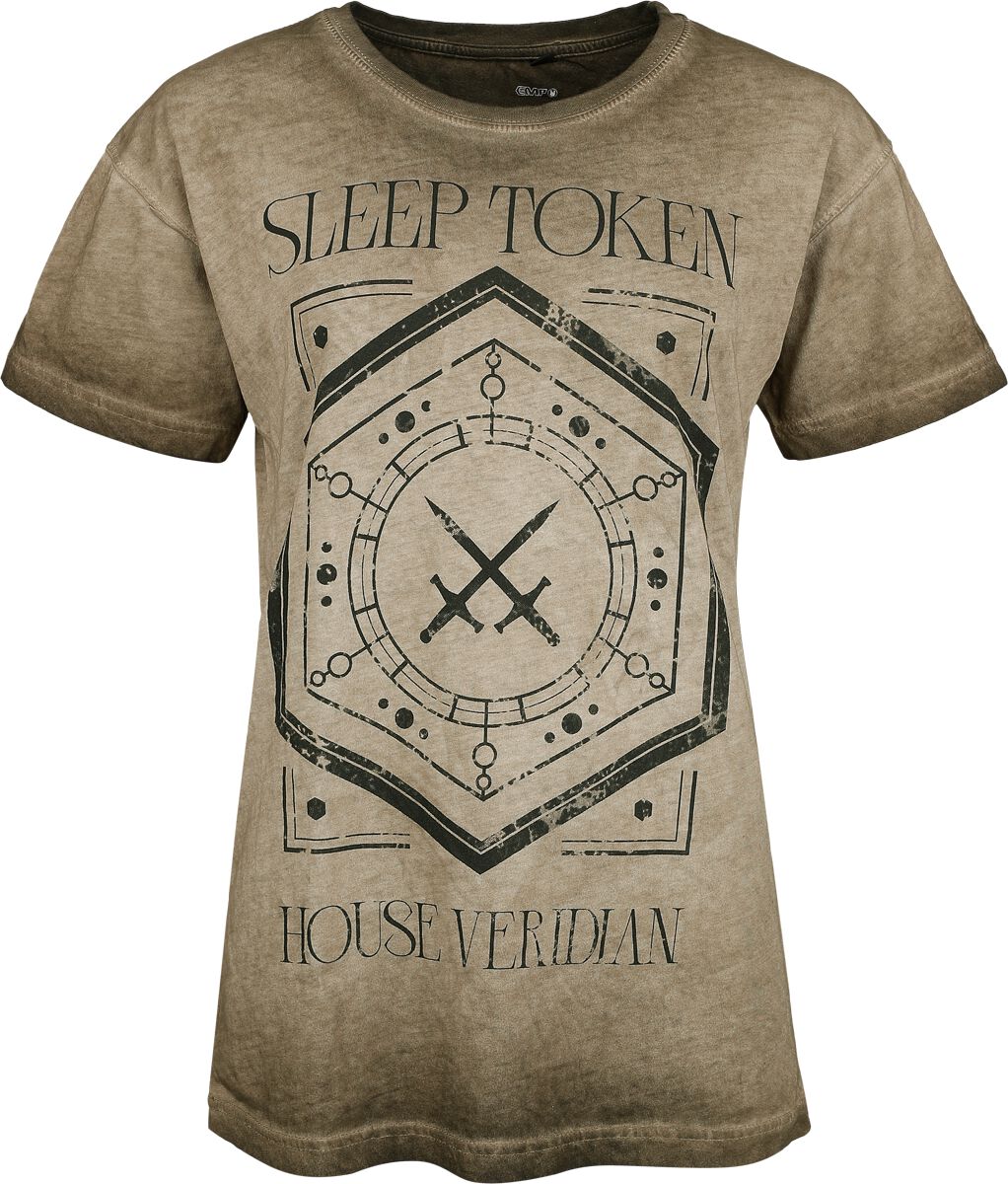 Sleep Token T-Shirt House Veridian S to 4XL for Women beige
