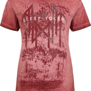 Sleep Token T-Shirt Even In Arcadia S to 4XL for Women red