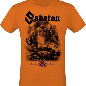 Sabaton T-Shirt Legends S to 3XL for Men orange