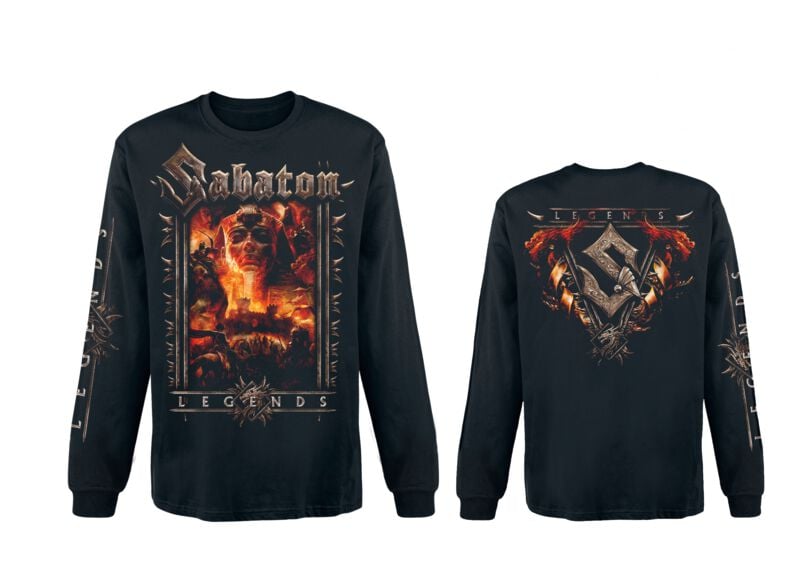 Sabaton Long-sleeve Shirt Legends S to 4XL for Men black