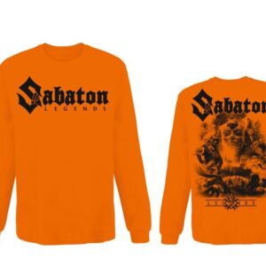 Sabaton Long-sleeve Shirt Legends S to 4XL for Men orange